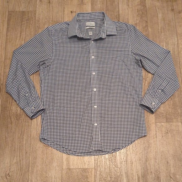 Lucky Brand Mens Medium Slim Fit Checkered Long Sleeve Button Up Casual Shirt - Picture 1 of 8